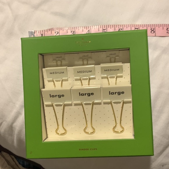 Kate Spade ♠️ Binder Clip Set - Picture 5 of 11